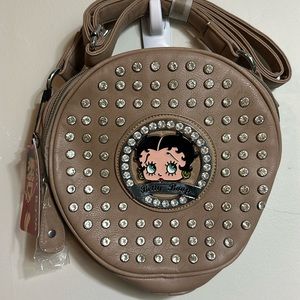 NWT Betty Boop round crossbody bag
